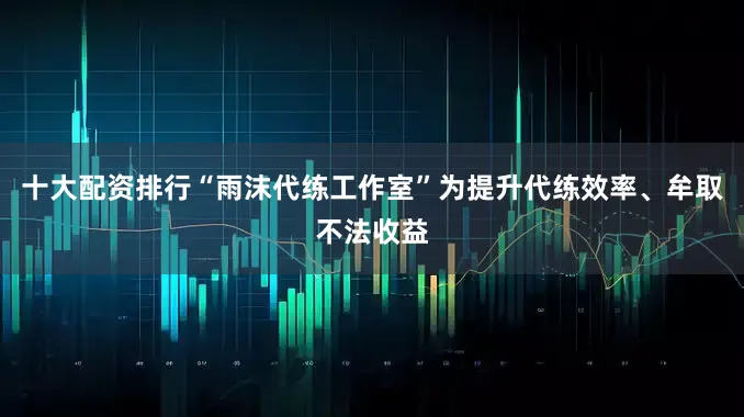 十大配资排行“雨沫代练工作室”为提升代练效率、牟取不法收益
